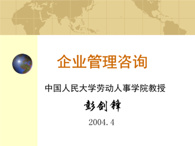 企业管理咨询基础 彭剑锋理论框架下的实践逻辑与价值创造